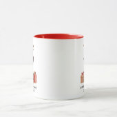 Happy Howholidays teckel gepersonaliseerde kerst Mok (Midden)