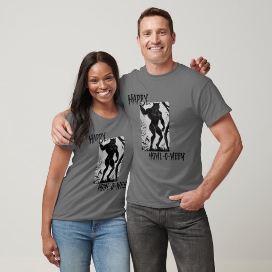 Happy Howl-o-between Werewolf T-shirt (Unisex)