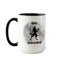 Happy Howl-o-ween Funny Werewolf Coffee Mug