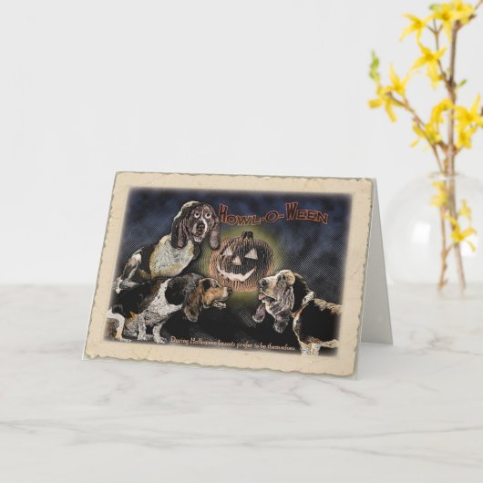 Happy Howl-o-ween Kaart (Gele Bloem)