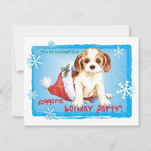 Happy Howliday Cavalier Kaart
