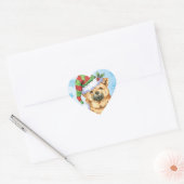 Happy Howliday Chow Chow Hart Sticker (Envelop)