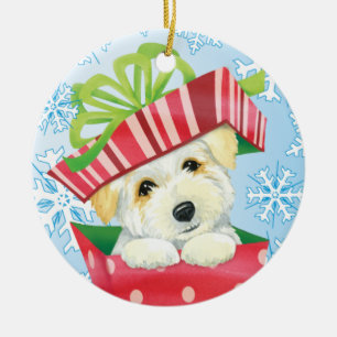 Happy Howliday Coton Keramisch Ornament