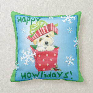 Happy Howliday Coton Kussen