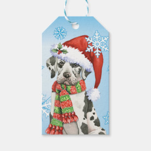 Happy Howliday Great Dane Cadeaulabel