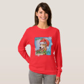 Happy Howliday Greyhound T-shirt (Voorkant volledig)