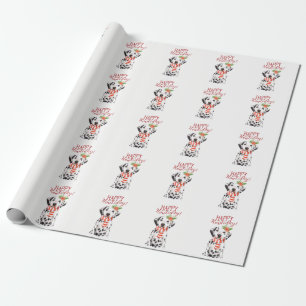Happy Howliday kerstmis: dalmation pet Cadeaupapier