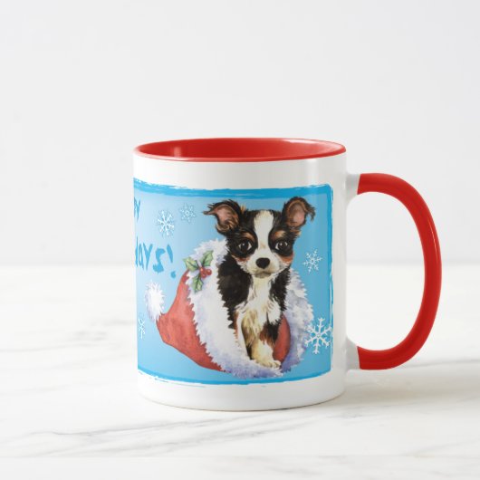Happy Howliday Long Coat Chihuahua Mok (Rechts)