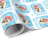 Happy Howliday PBGV Cadeaupapier (Rol Hoek)