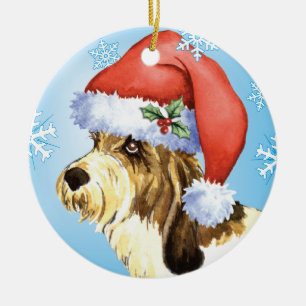 Happy Howliday PBGV Keramisch Ornament