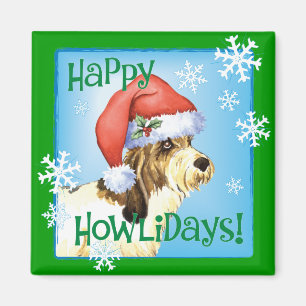 Happy Howliday PBGV Magneet