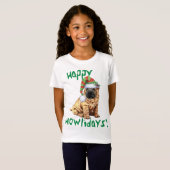 Happy Howliday Shar-Pei T-shirt (Voorkant volledig)