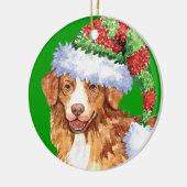 Happy Howliday Toller Keramisch Ornament (Links)