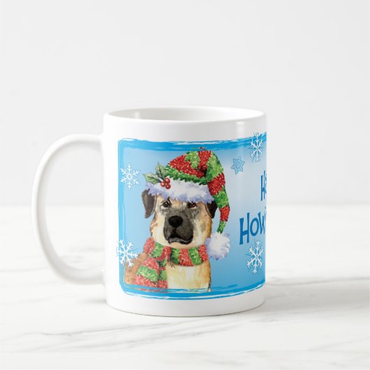 Happy Howlidays Anatolian Shepherd Coffee Mok (Links)