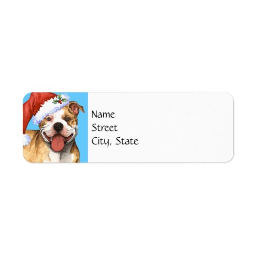 Happy Howlidays APBT Etiket (Voorkant)