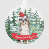 Happy Howlidays Australian Shepherd Dog Kerstmis Ornament (voorkant)