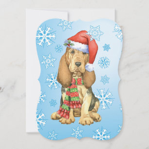 Happy Howlidays Bloodhound Feestdagenkaart