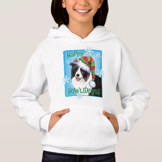 Happy Howlidays Border Collie (Voorkant)