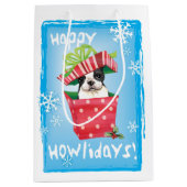Happy Howlidays Boston Medium Cadeauzakje (Voorkant)