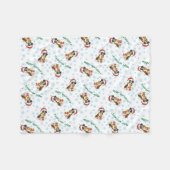 Happy Howlidays Boxer Fleece Blanket Deken (Voorkant (Horizontaal))