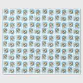 Happy Howlidays Brussels Griffon Wrapping Paper Cadeaupapier (Vlak)