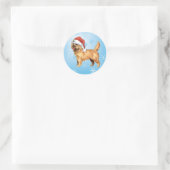 Happy Howlidays Cairn Terrier Ronde Sticker (Tas)