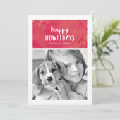 Happy Howlidays Carte photo de vacances (Debout devant)