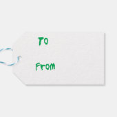 Happy Howlidays Cavalier Cadeaulabel (Achterkant Horizontaal)