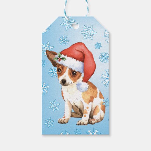 Happy Howlidays Chihuahua Cadeaulabel (Voorkant)