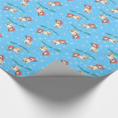 Happy Howlidays Chihuahua Cadeaupapier (Hoek)