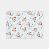 Happy Howlidays Chinese Crested Fleece Blanket (Voorkant (Horizontaal))