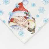 Happy Howlidays Chinese Crested Fleece Blanket Deken (Hoek)