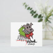 Happy Howlidays - Chiot - Carte postale (Debout devant)