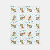 Happy Howlidays Cocker Spaniel Fleece Deken (Voorkant)