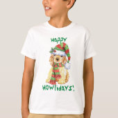 Happy Howlidays Cocker Spaniel T-Shirt (Voorkant)