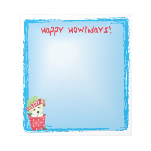 Happy Howlidays Coton Notitieblok (Voorkant)