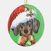 Happy Howlidays Dachshund Keramisch Ornament (Links)
