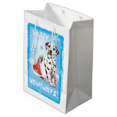 Happy Howlidays Dalmatian Medium Cadeauzakje (Achterkant Gekanteld)