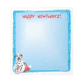 Happy Howlidays Dalmatian Notitieblok