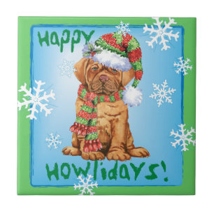 Happy Howlidays Dogue Tegeltje
