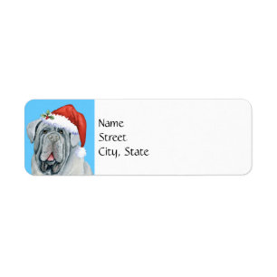 Happy Howlidays Étiquette Mastino