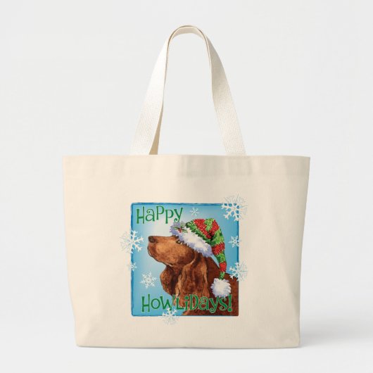Happy Howlidays Field Spaniel Grand Sac fourre-tou (Devant)