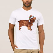 Happy Howlidays Field Spaniel T-Shirt (Voorkant)
