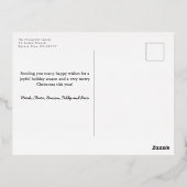 Happy Howlidays Foil Paw Print Dog Holiday Folie Feestdagen Briefkaart (Achterkant)