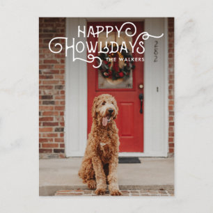 Happy Howlidays Foto Pet Feestdagenkaart