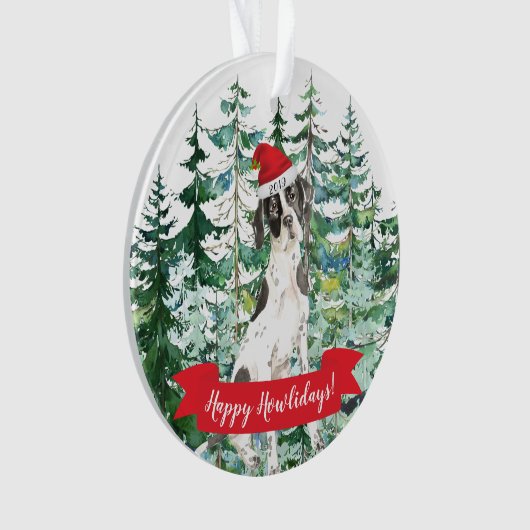 Happy Howlidays Français Pointer Christmas (devant)
