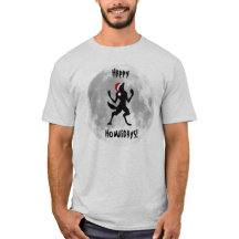 Happy Howlidays Funny Werewolf T-shirt pour hommes