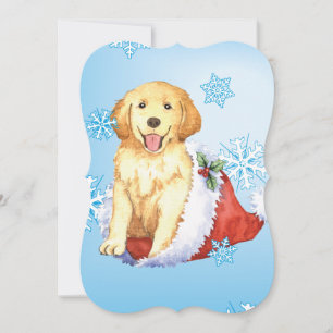 Happy Howlidays Golden Retriever Feestdagenkaart