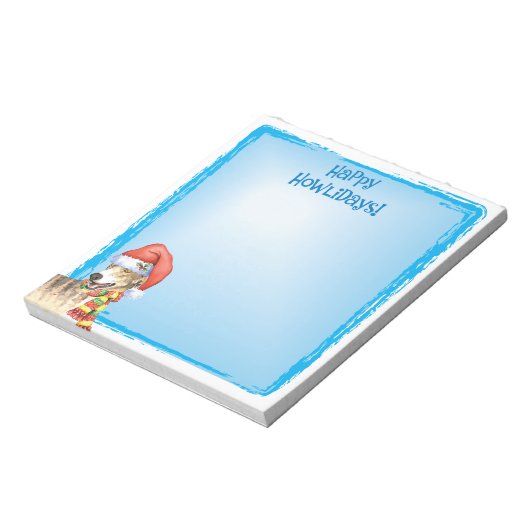 Happy Howlidays Greyhound Notitieblok (Gedraaid)