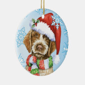 Happy Howlidays Griffon Keramisch Ornament (Rechts)